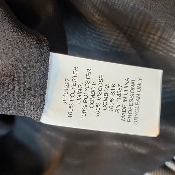 NWT Jason Wu Pleated Houndstooth Plaid Sleeveless Midi Dress - Picture 14 of 14